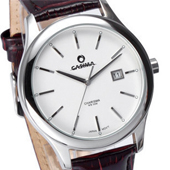 新款卡斯曼 简约休闲 时尚 三针日历 防水男表 CR-5107-SL8 